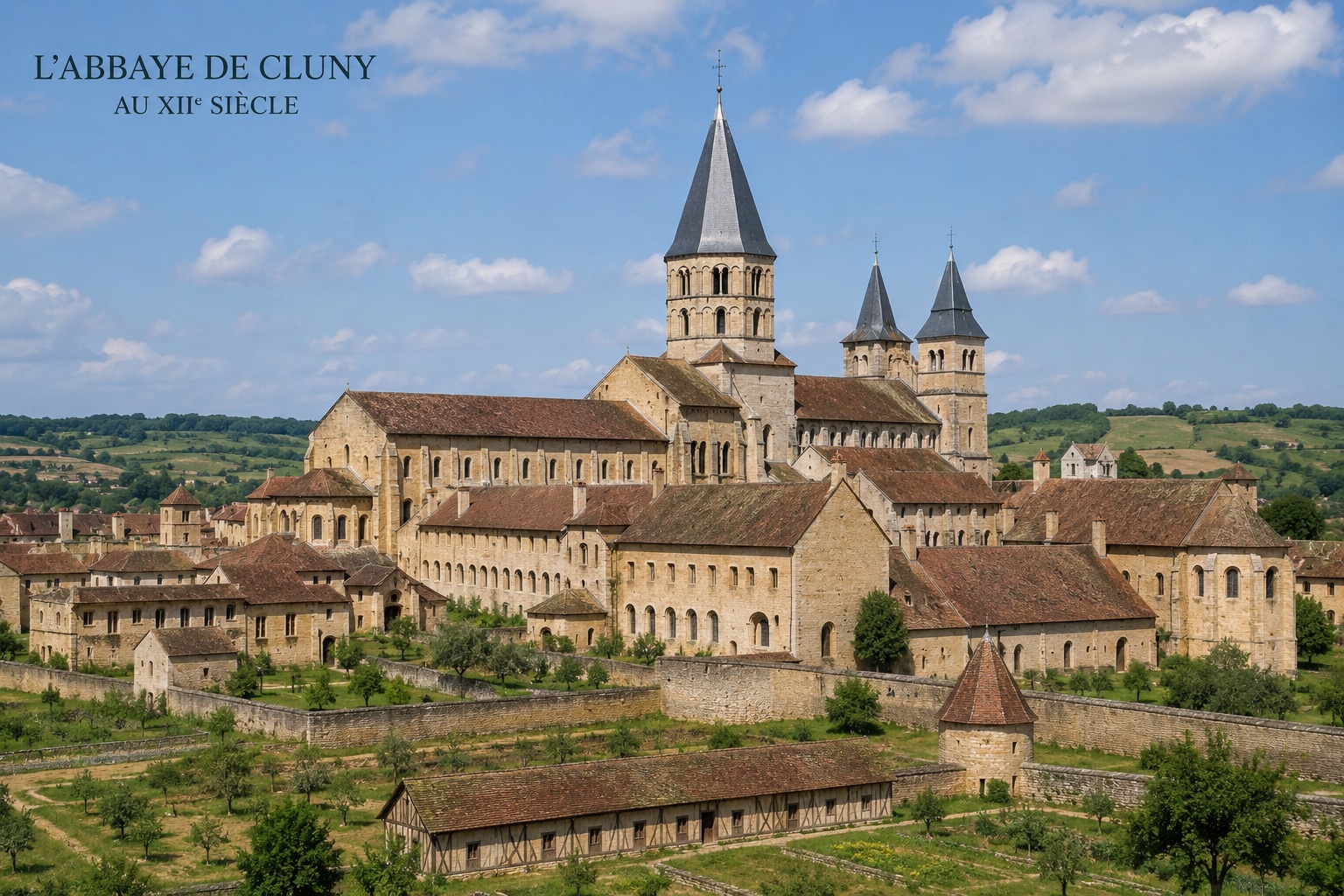 L'abbaye de Cluny